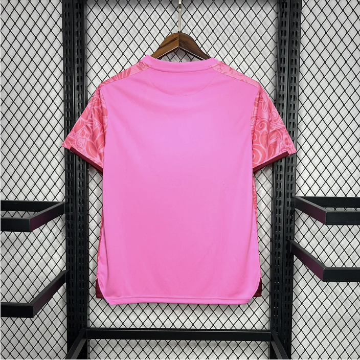 Fc Palestina voetbalshirt met aangepaste naam Roze