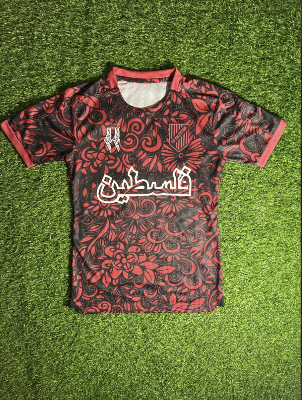 Fc Palestina voetbalshirt met aangepaste naam Rood