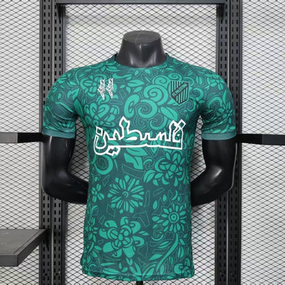 Fc Palestina Voetbalshirt met Custom Naam Mint Groen