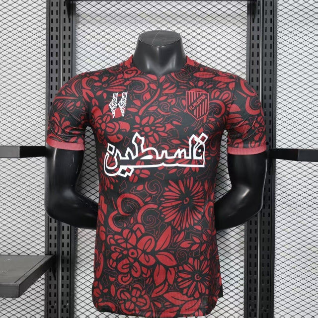 Fc Palestina voetbalshirt met aangepaste naam Rood