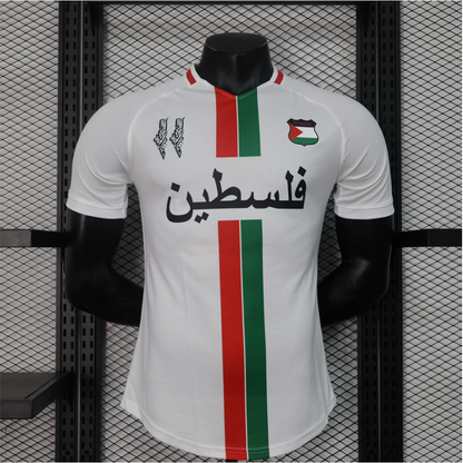 Fc Palestina voetbalshirt met aangepaste naam Wit