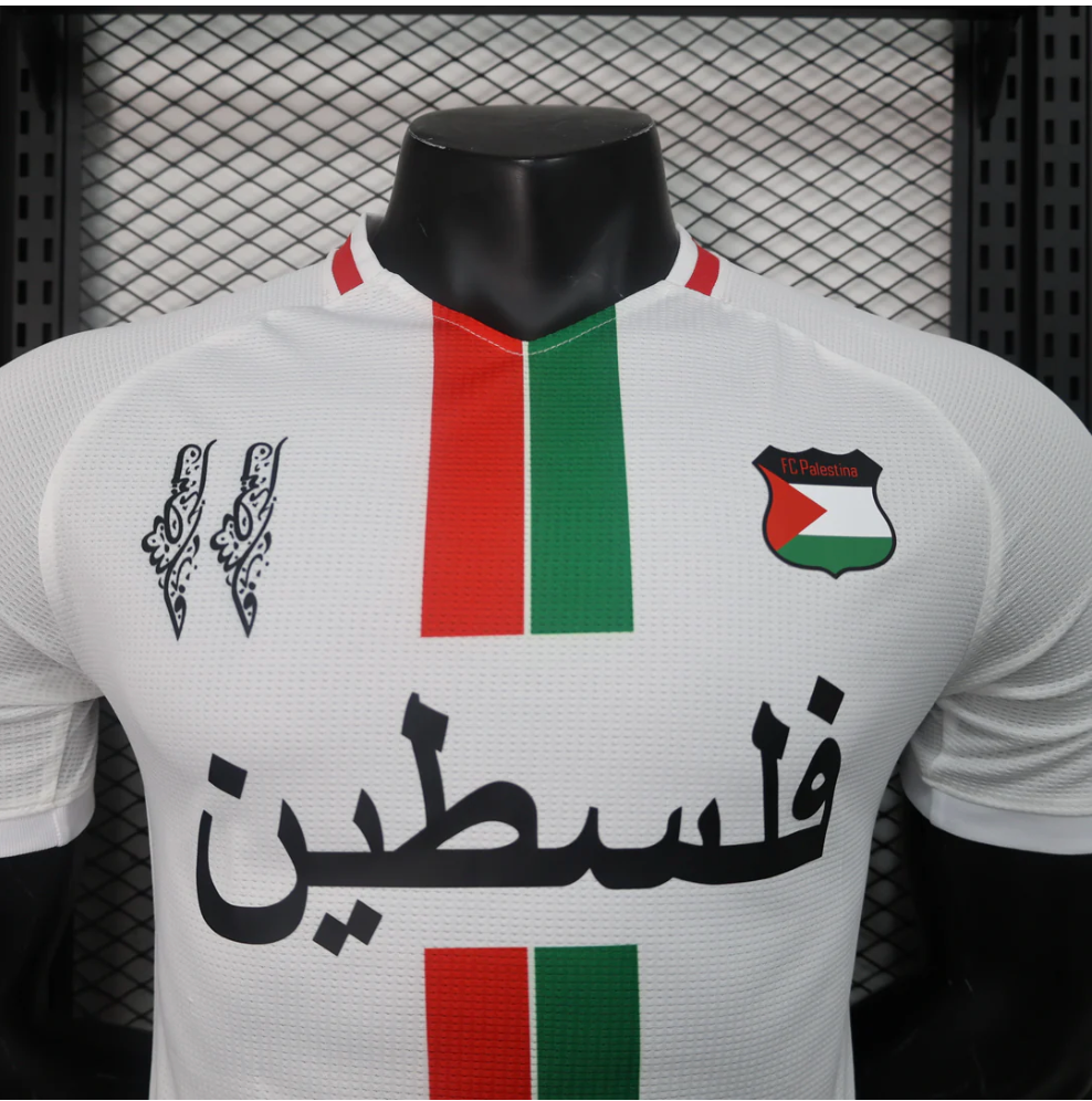 Fc Palestina voetbalshirt met aangepaste naam Wit