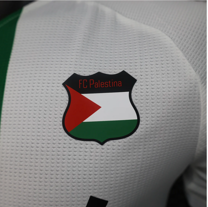 Fc Palestina voetbalshirt met aangepaste naam Wit