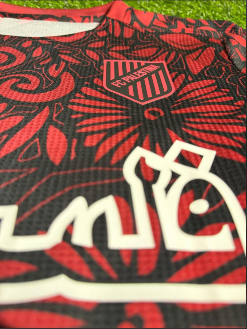 Fc Palestina voetbalshirt met aangepaste naam Rood
