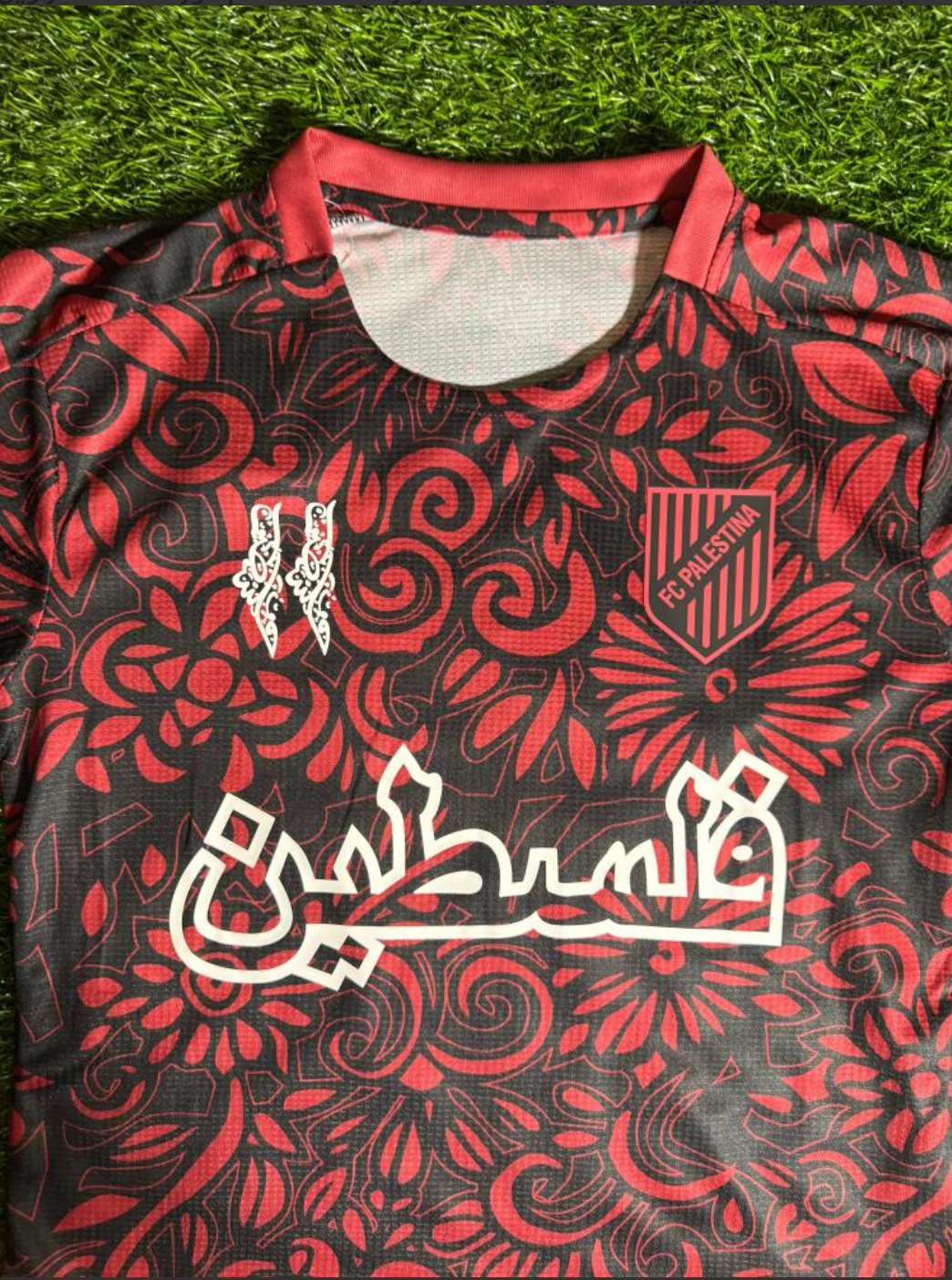 Fc Palestina voetbalshirt met aangepaste naam Rood