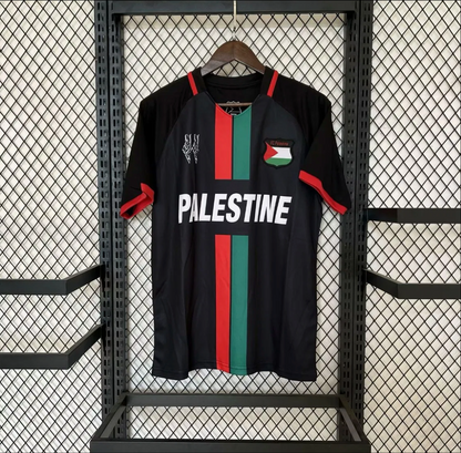 Fc Palestina Voetbalshirt met Custom Naam Zwart