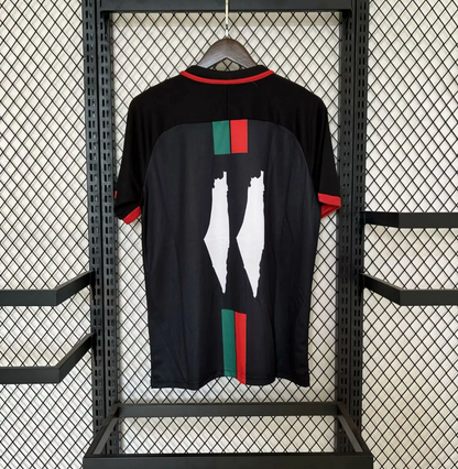 Fc Palestina Voetbalshirt met Custom Naam Zwart