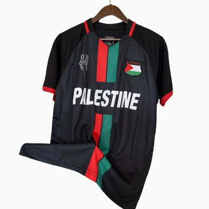 Fc Palestina Voetbalshirt met Custom Naam Zwart